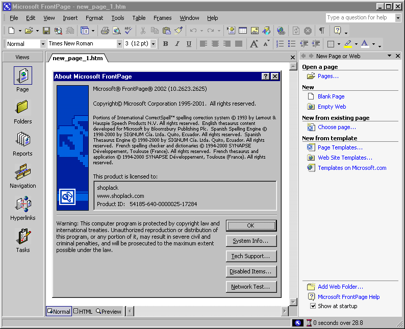 microsoft office xp professional with frontpage