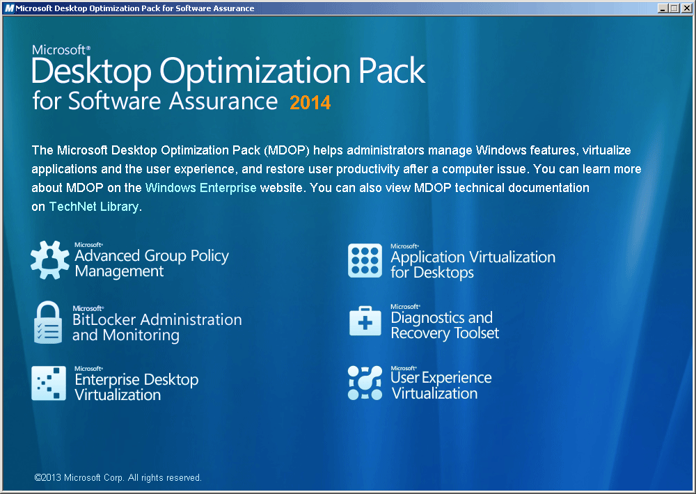 microsoft desktop optimization pack windows 10