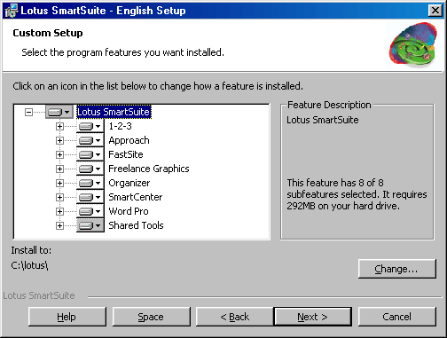 lotus smartsuite 9.8.2 millennium edition