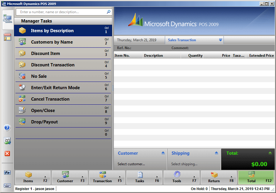 microsoft dynamics pos 2.0 windows 7