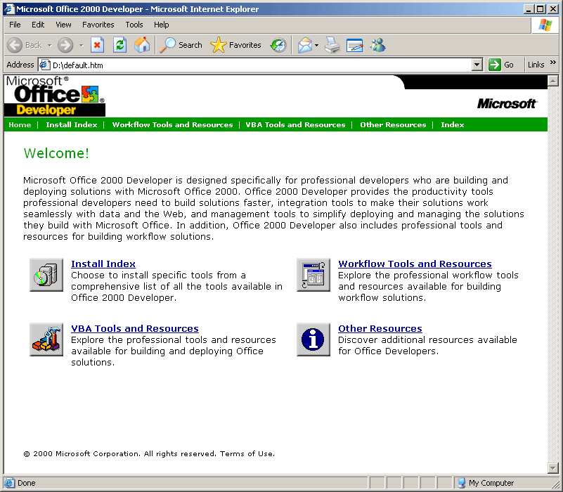 Microsoft Office 2000 Premium Developer Edition. ISO